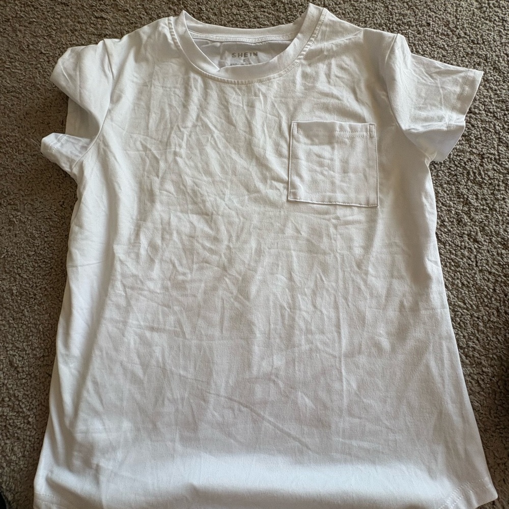 SHEIN White Short Sleeve Tee
